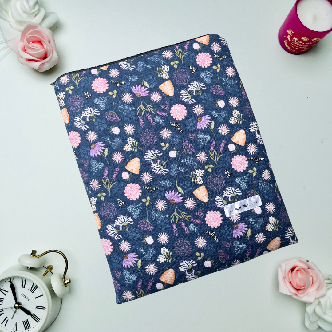 Bumblebee Garden Blue - Book Sleeve