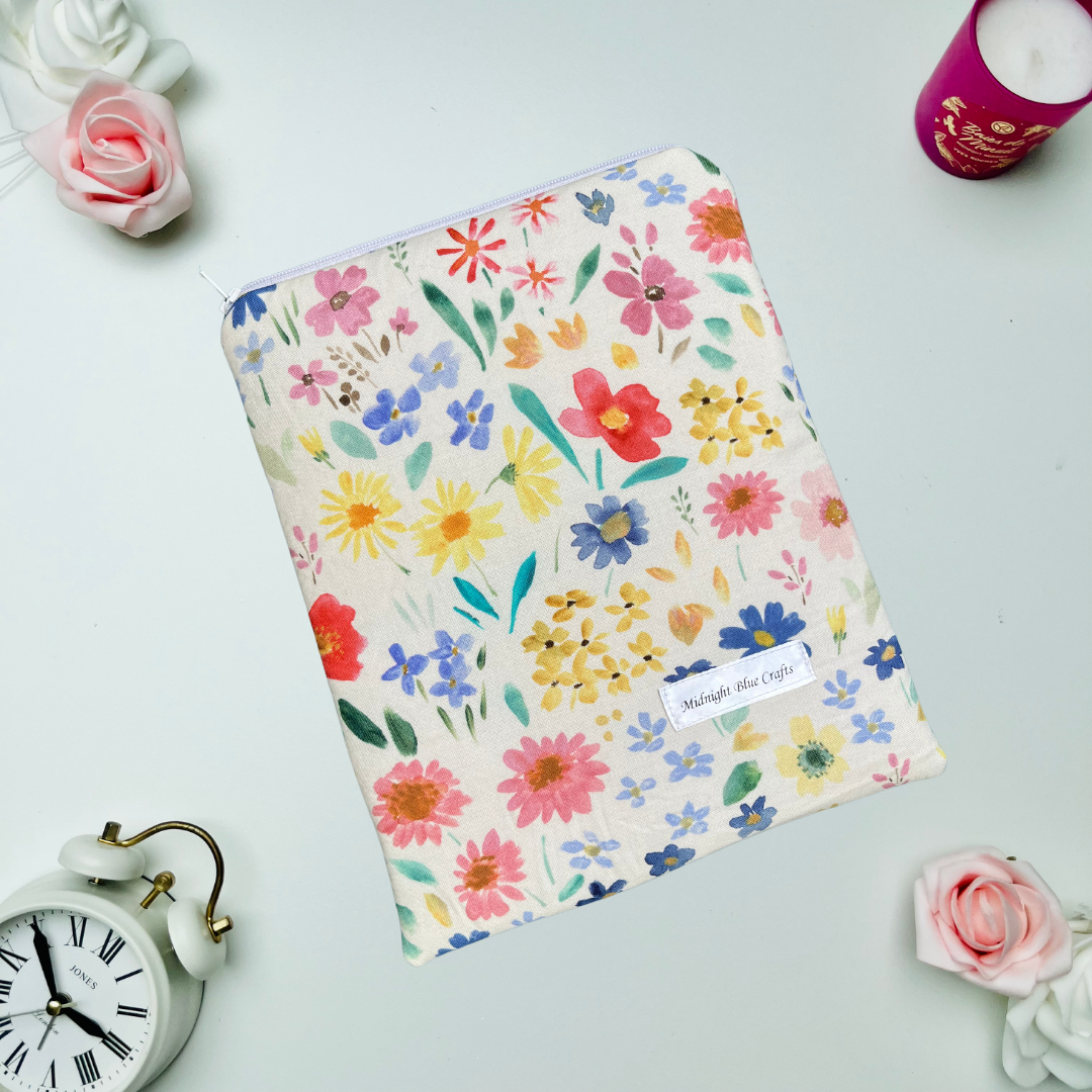 Watercolour Flowers - Book Sleeve