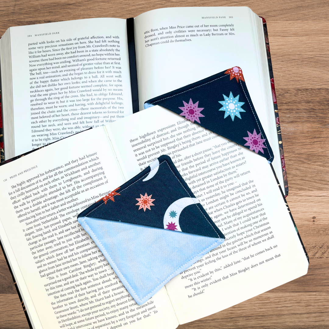 Moon and Stars Corner Bookmark