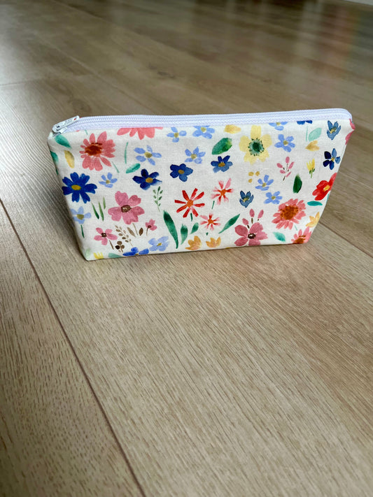 Watercolour Flowers - Pouch