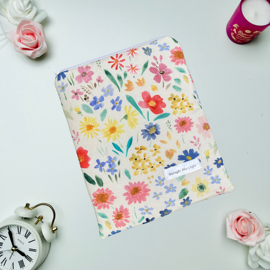 Watercolour Flowers - Book Sleeve