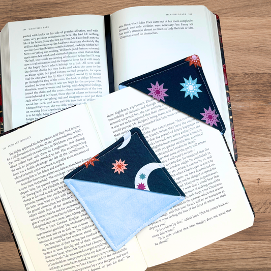 Moon and Stars Corner Bookmark