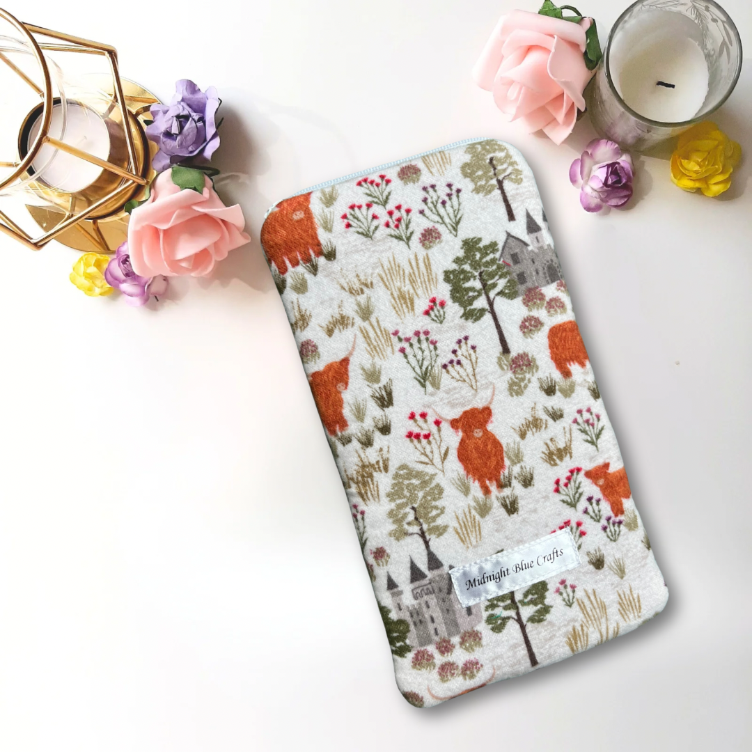 Highland Cows - Phone Sleeve - Flannel