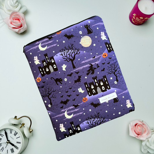 Halloween Castle Spooky - Book Sleeve - Glow in the Dark