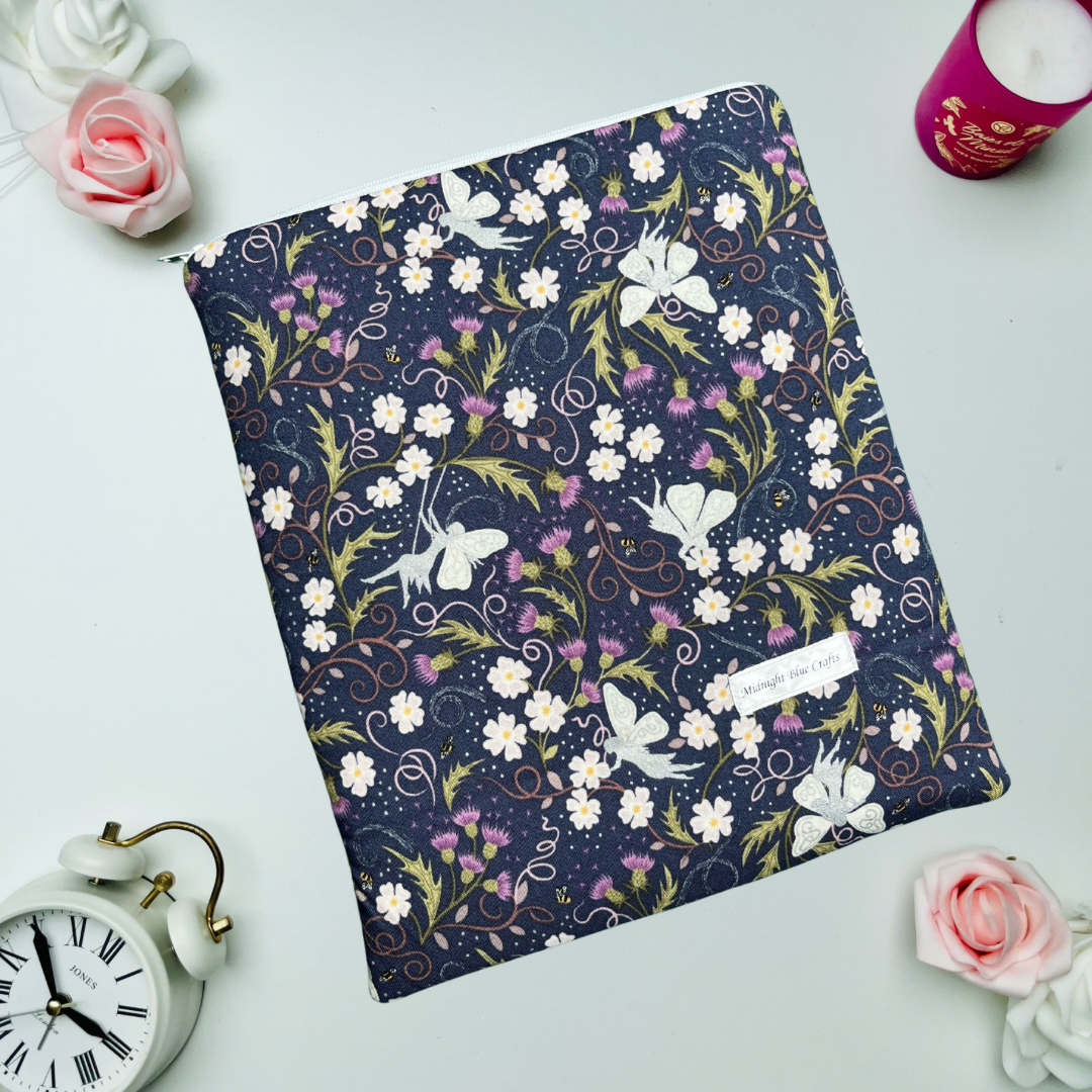 Spring Fairies - Book Sleeve - Silver metallic