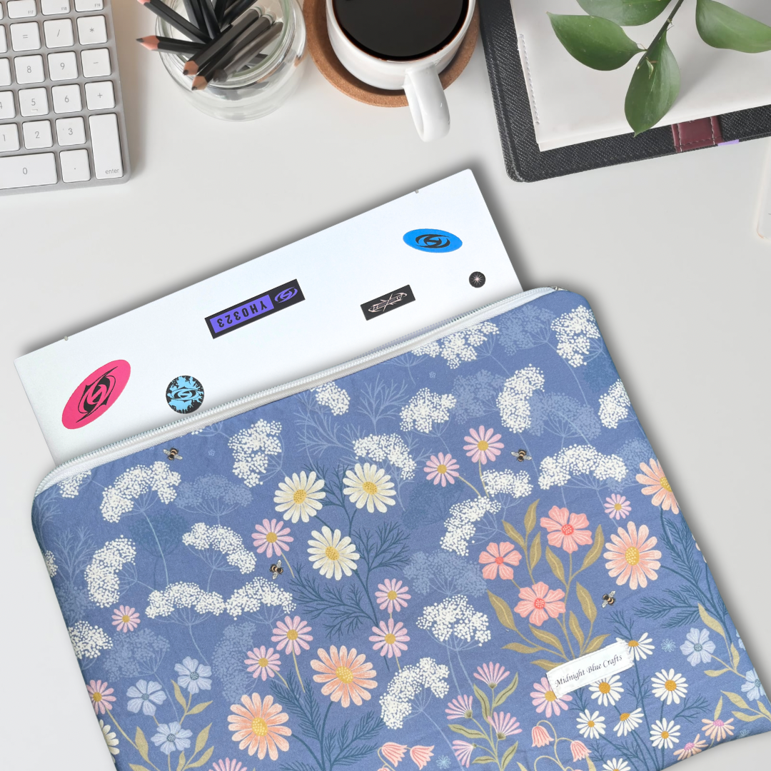 Spring Flower Border - Laptop Sleeve