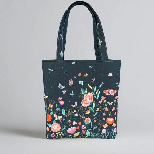 Flower Border Tote Bag