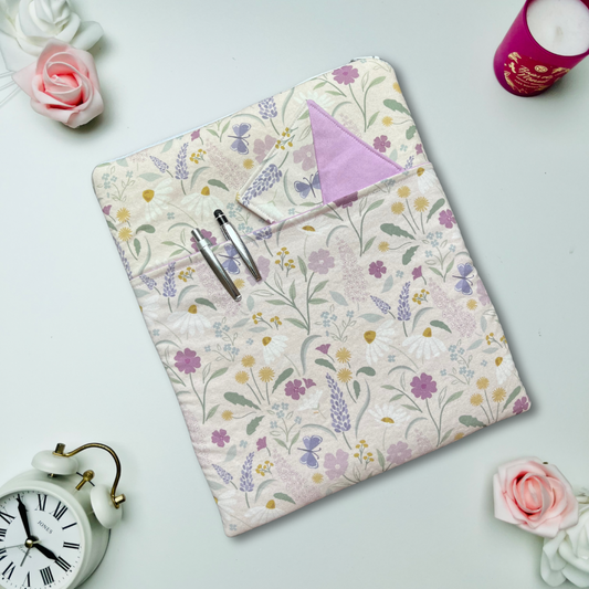 Spring Floral - Book Sleeve with pocket